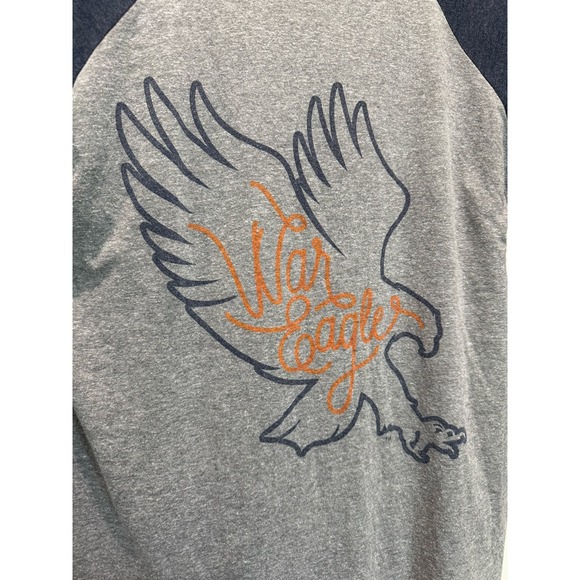 Auburn University War Eagles Women's‎ Baseball Tee 3/4 Sleeve Size Medium - Picture 2 of 6